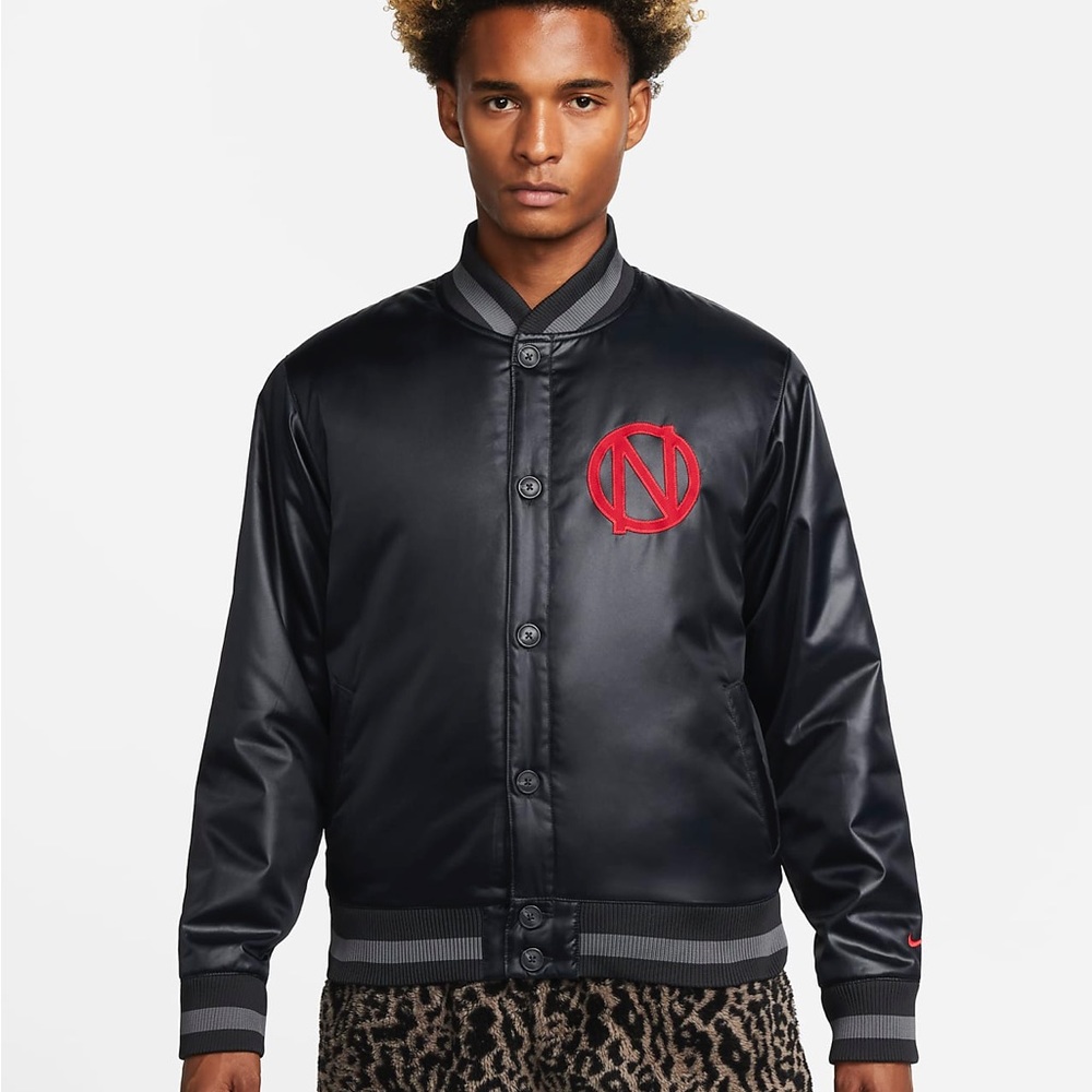 Nike Men’s Premium Basketball Jacket, Brand New, Black, Size:Large Loose Fit - Picture 6 of 10